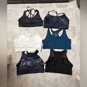 ZYIA Women's Sports Bra Set – Black, White, Teal, Navy